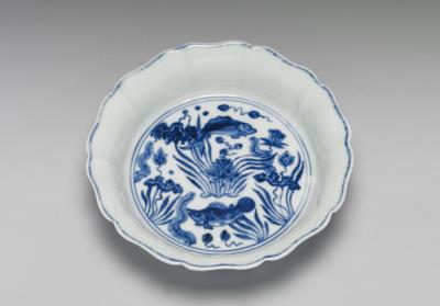 图片[2]-Floral-rimmed Washer with Lotus Pond Design in Underglaze Blue, Xuande reign (1426-1435), Ming dynasty-China Archive